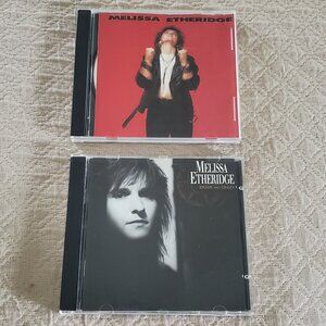 2 CD Lot Melissa Etheridge 1988 Self-Titled & Brave And Crazy Island Record MINT